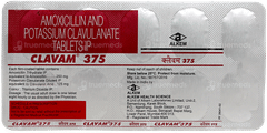 Clavam 375 Tablet 10 Clavam 375 Tablet 10